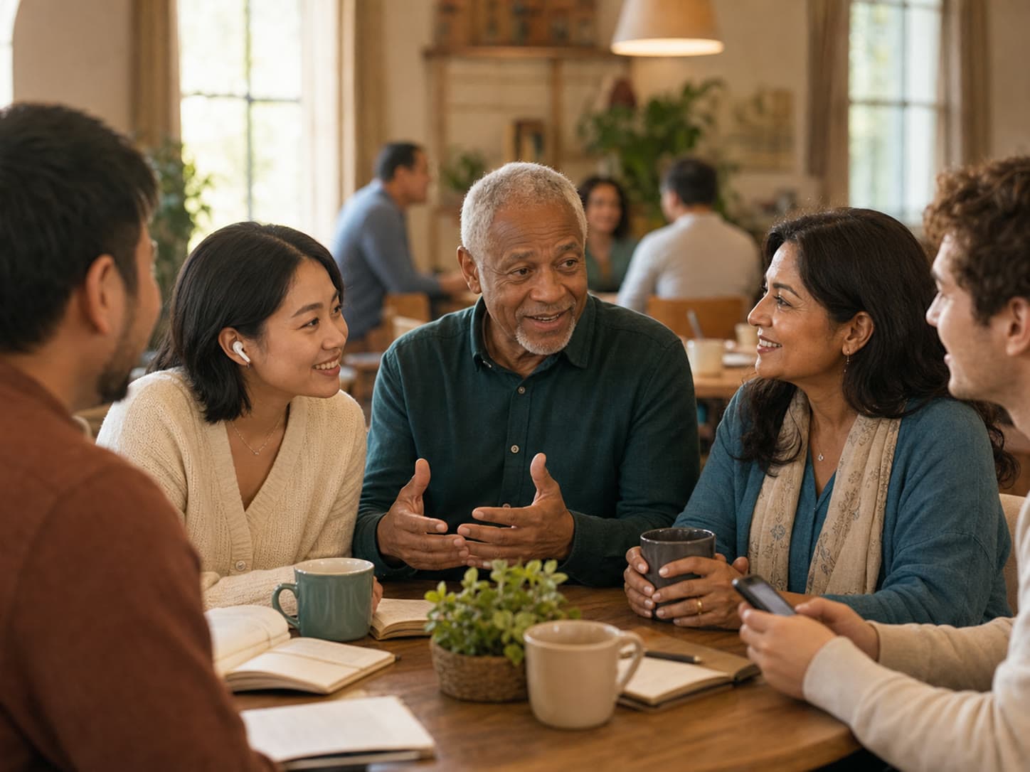 Real-time translation for religious organizations and multilingual faith communities scene image