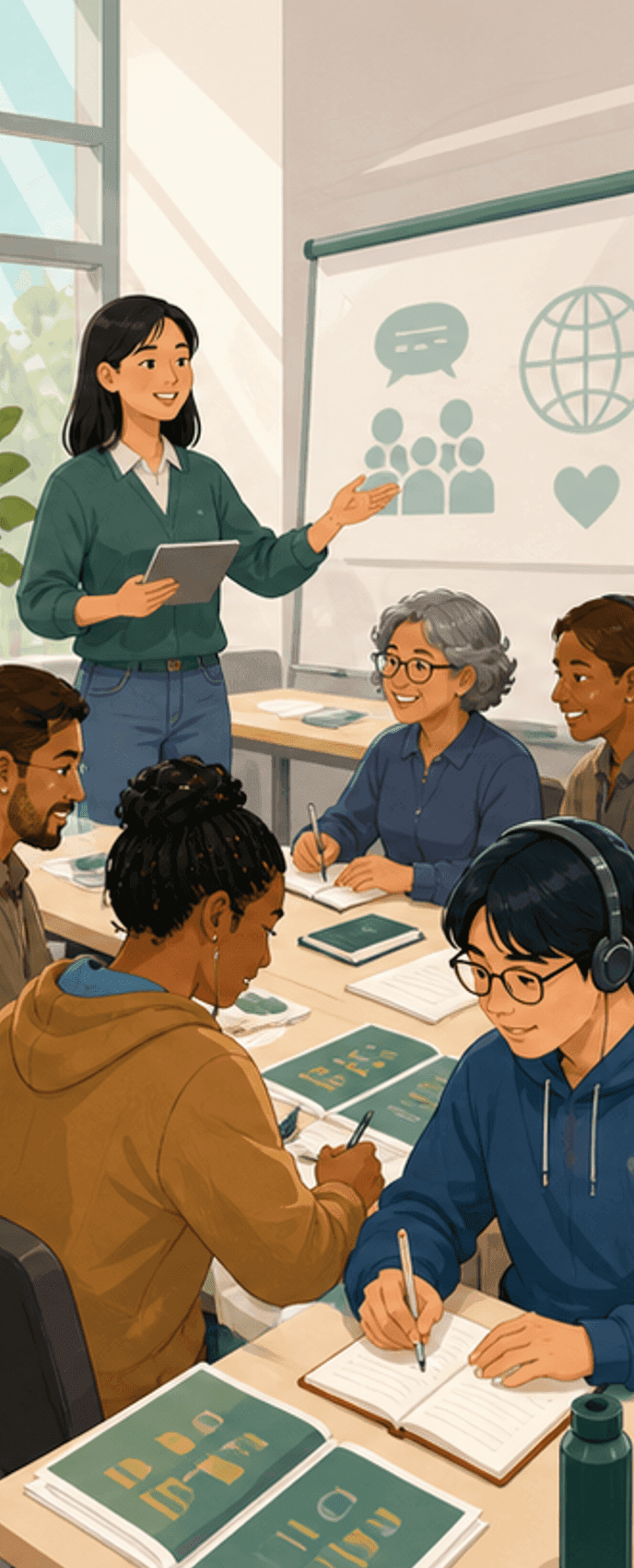 Broader public education and knowledge sharing scene image