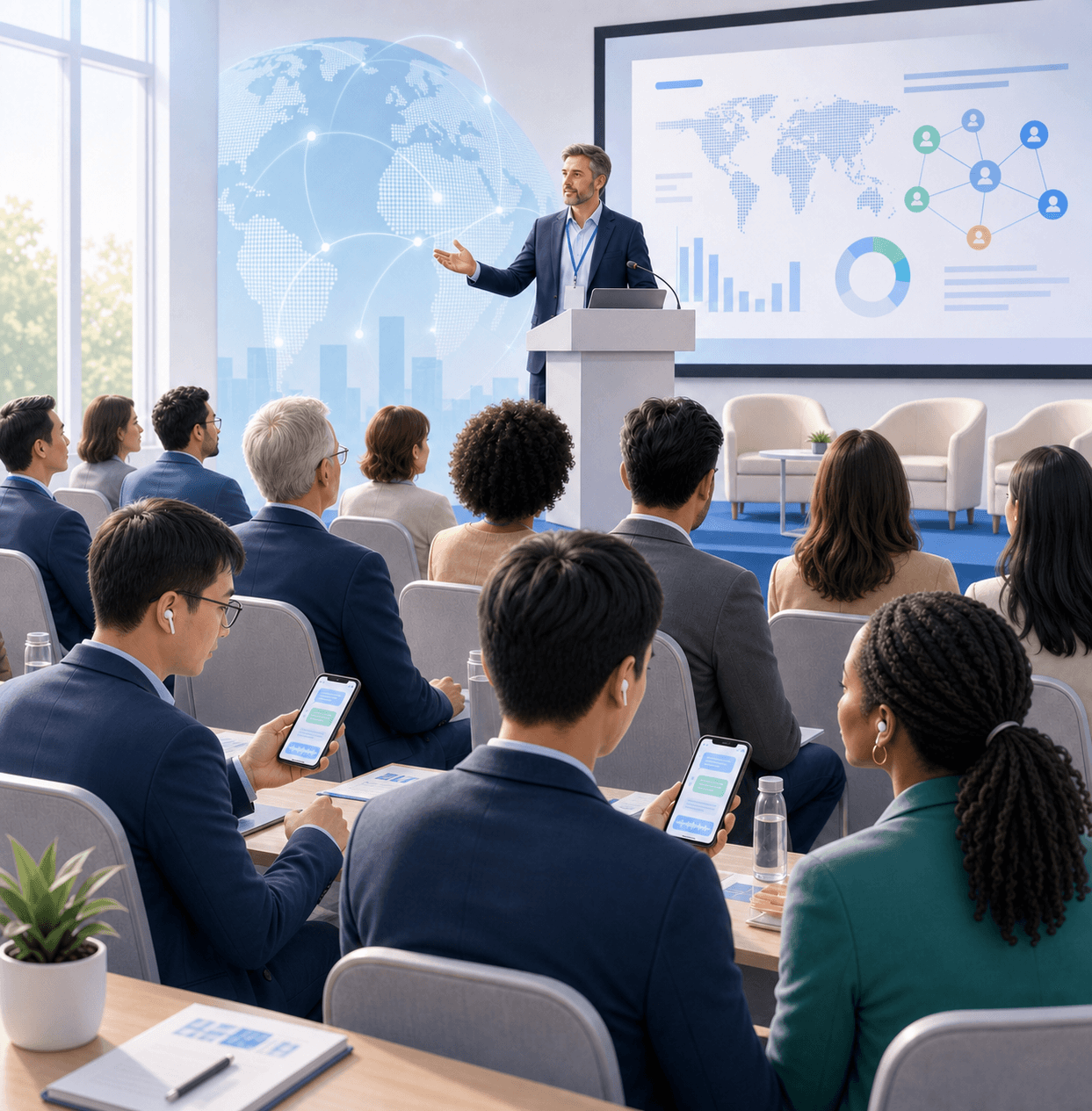 International education cooperation is growing scene image