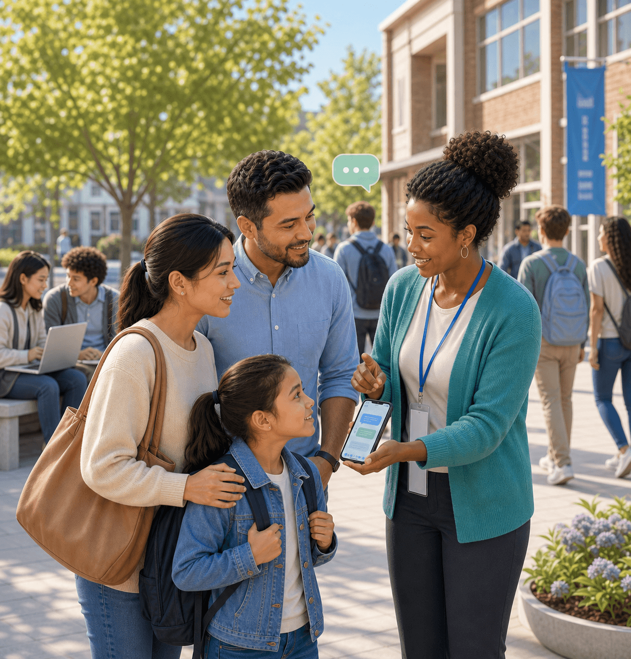 More immigrant and international families scene image