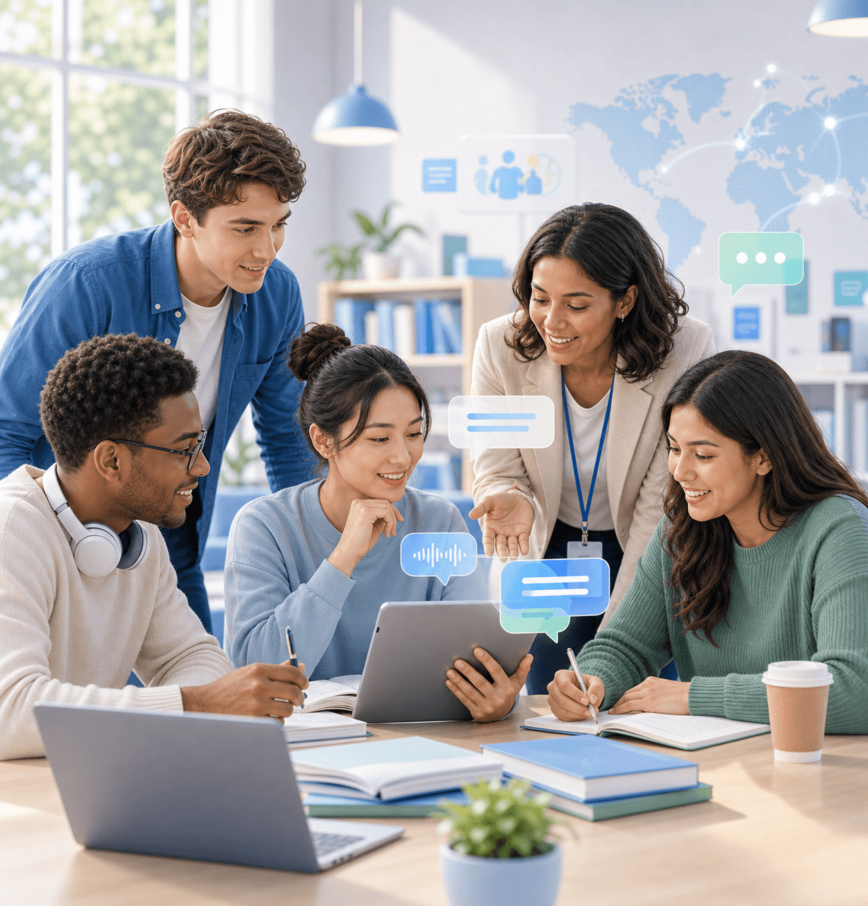 International students need more language support scene image