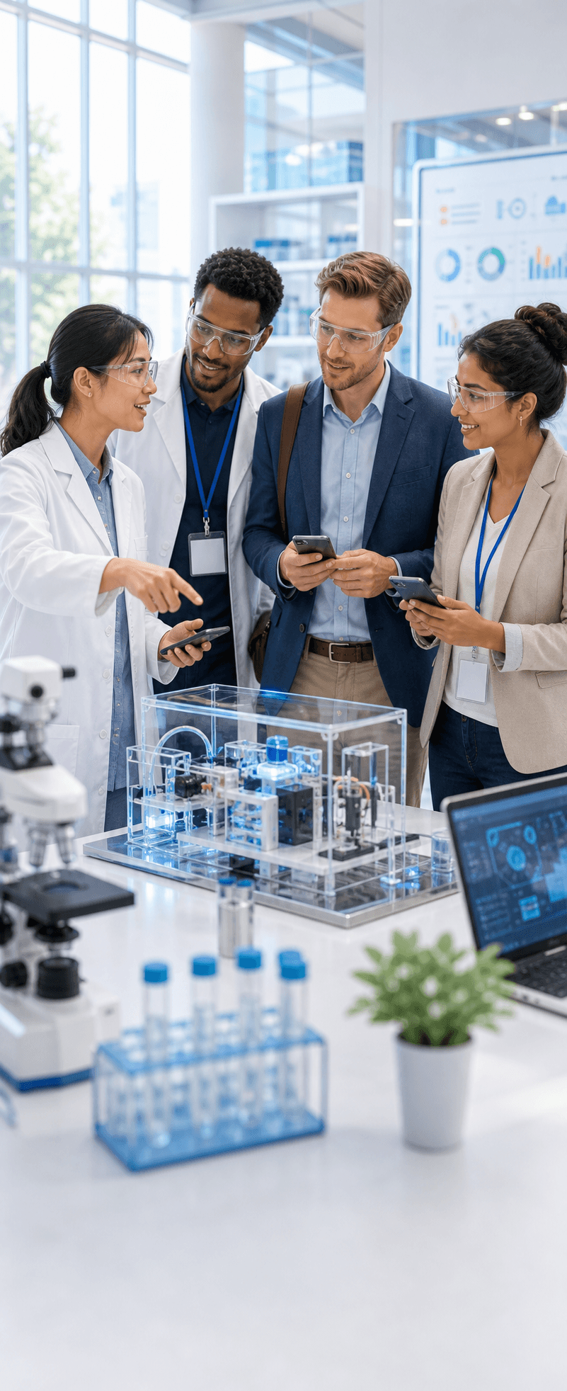 Promote international academic exchange scene image