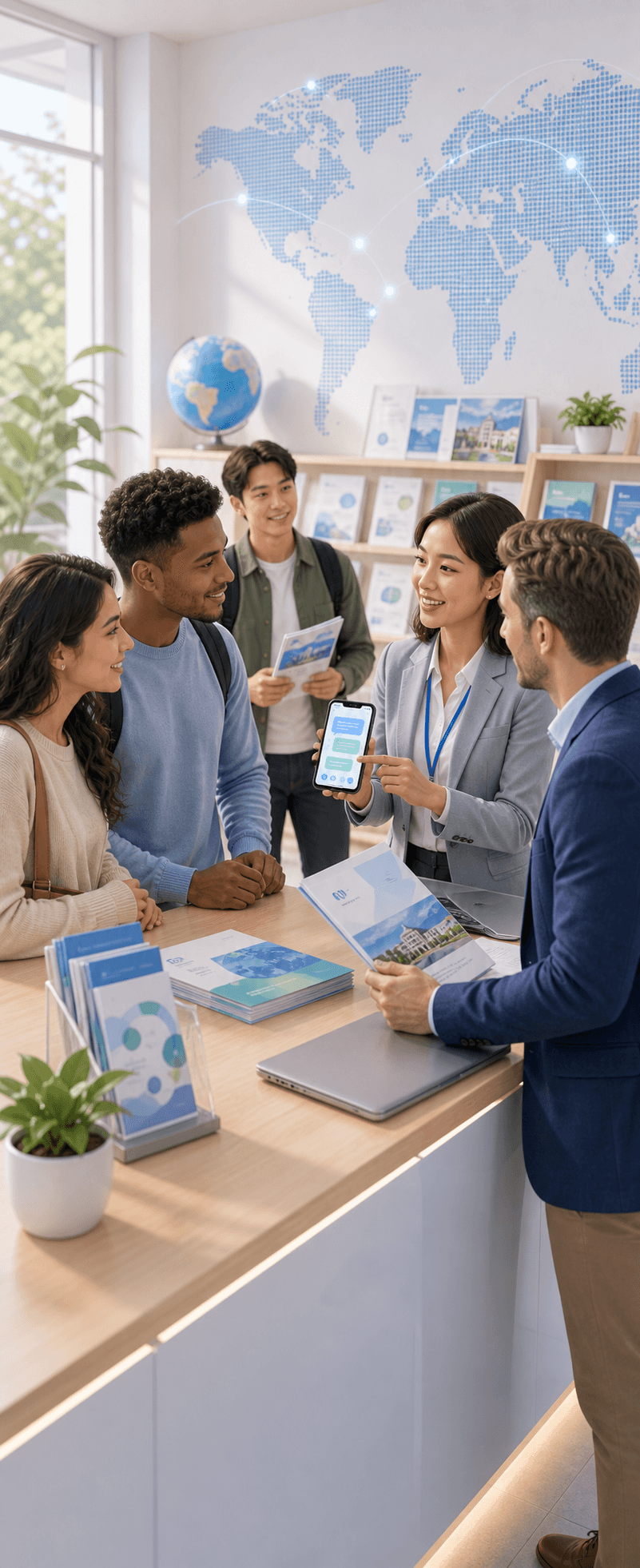 Expand international enrollment and partnerships scene image